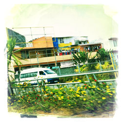 White Van Mauritius - sandra the traveller