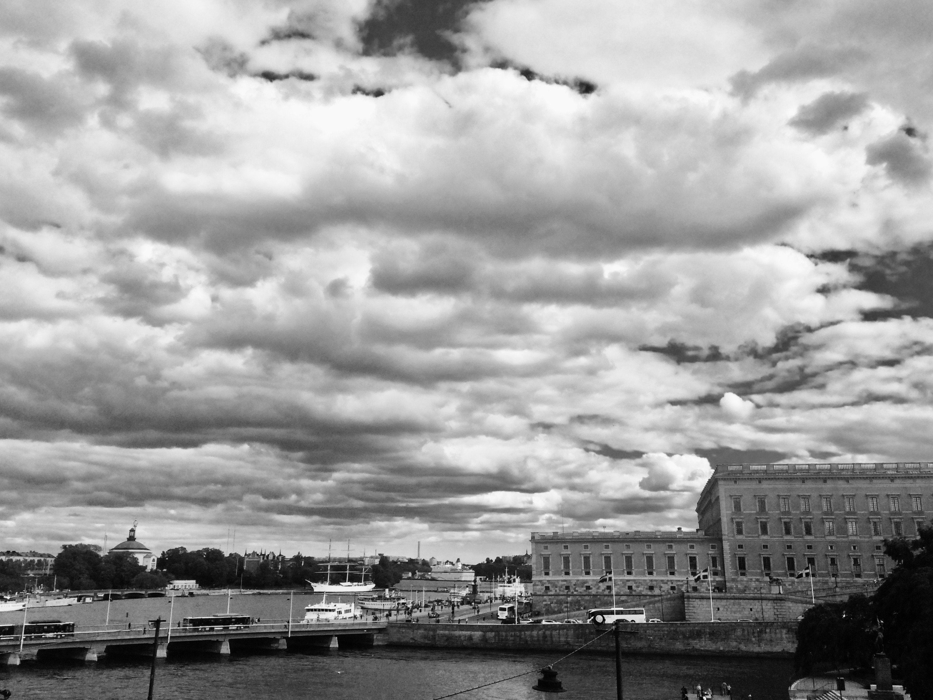 Stockholm view from Royal Opera House Stockholm Sweden