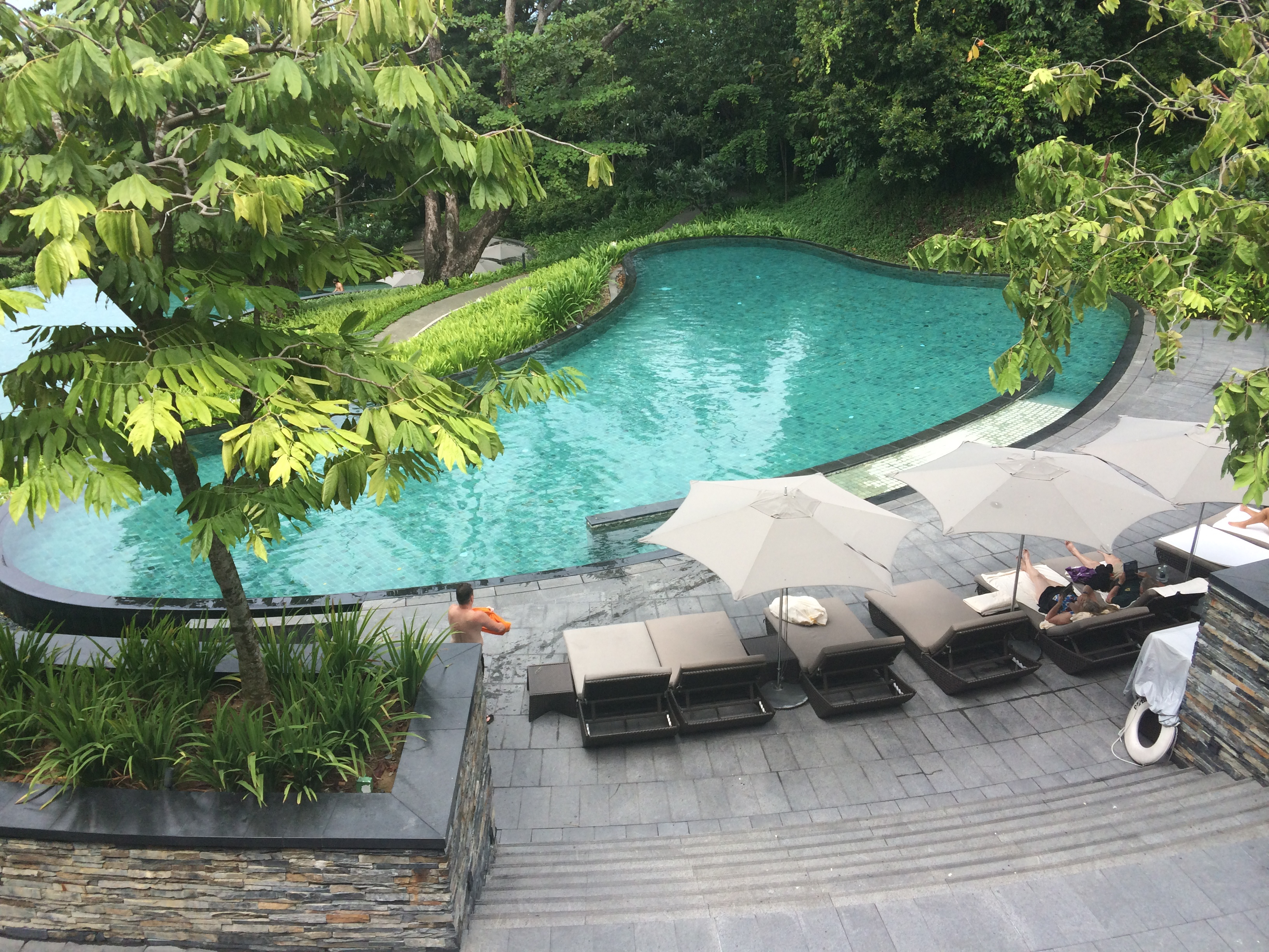 View of the pool at Capella Sentosa Singapore